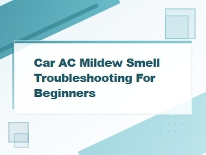 Diagnosing a Car Air Conditioner Mildew Smell